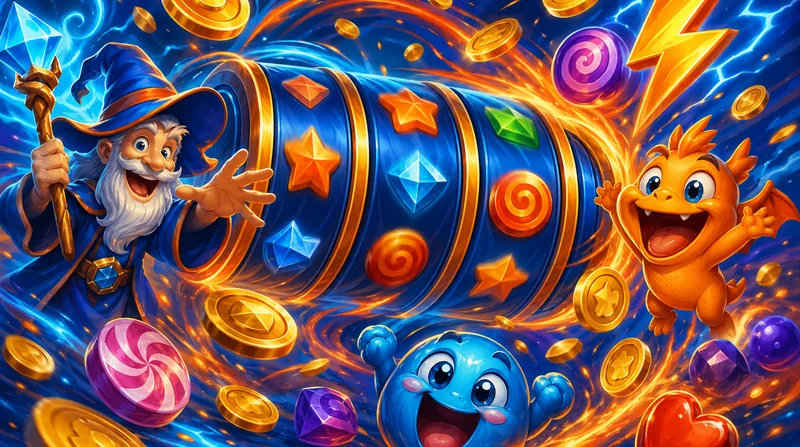 Ilustracja darmowych spinów i automatów w Mostbet Casino